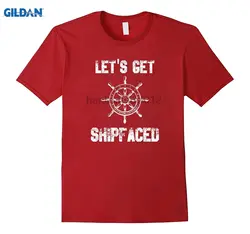 GILDAN давайте получим Shipfaced T-Funny Boating Tee Gift T-Shipfaced t