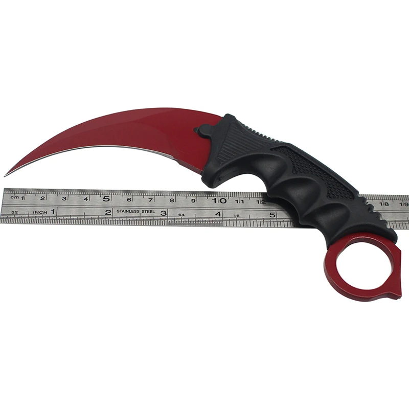 CS Cold CSGO karambit нож Тактический охотничий нож Открытый походный Карманный стальной фиксированный нож ножи для выживания спасательные инструменты edc