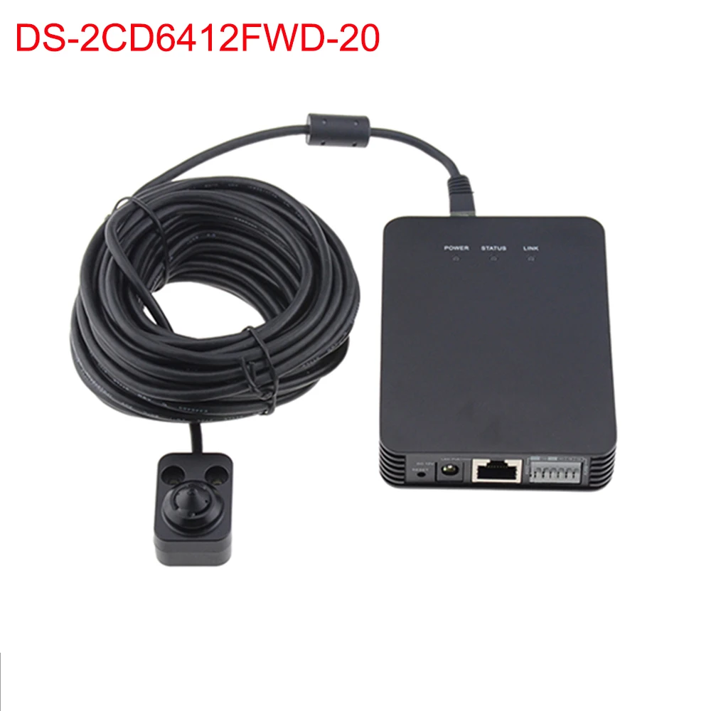 Concealed IP Camera DS 2CD6412FWD 20 960P PoE Camera with 3 7mm Lens 2m Cable WDR