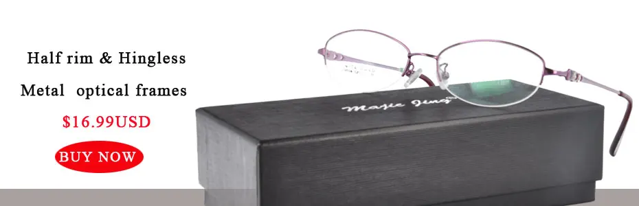 Magic Jing металлические очки Оптические рамки полный обод женские очки по рецепту N8509