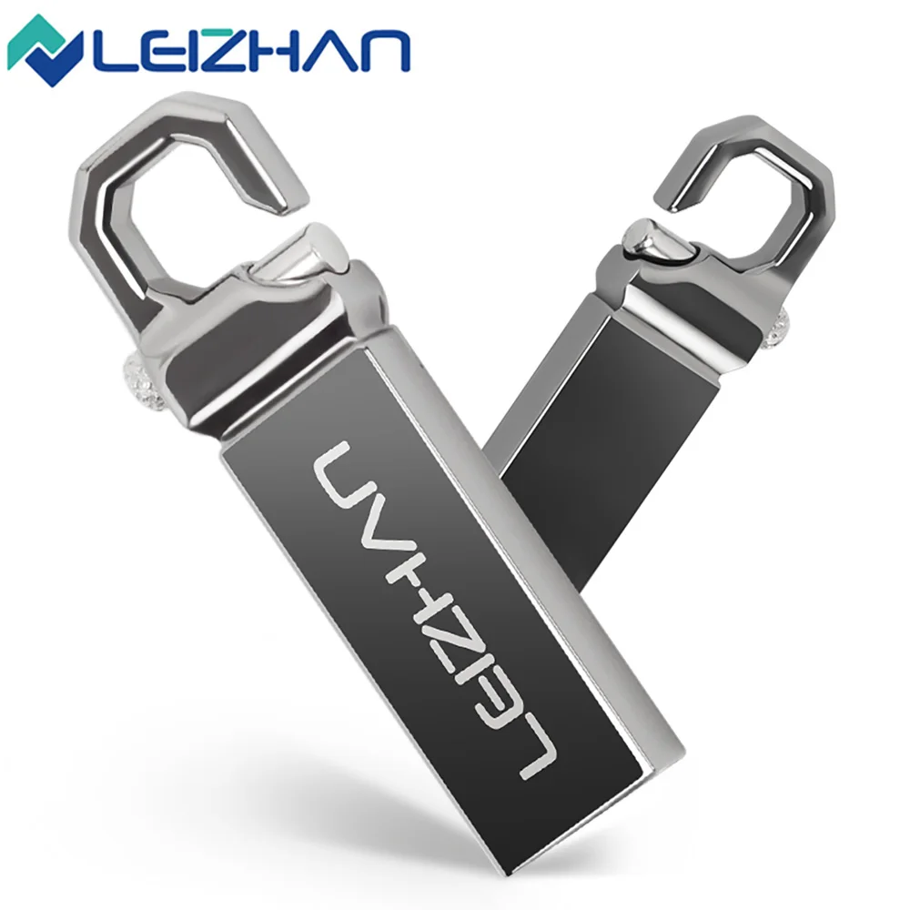 LEIZHAN металлический USB флеш-накопитель 64 Гб хорошего качества 32 ГБ 16 ГБ 8 ГБ 4 ГБ USB 2,0 компьютер U диск ручка привод Флешка Jump Drive Stick