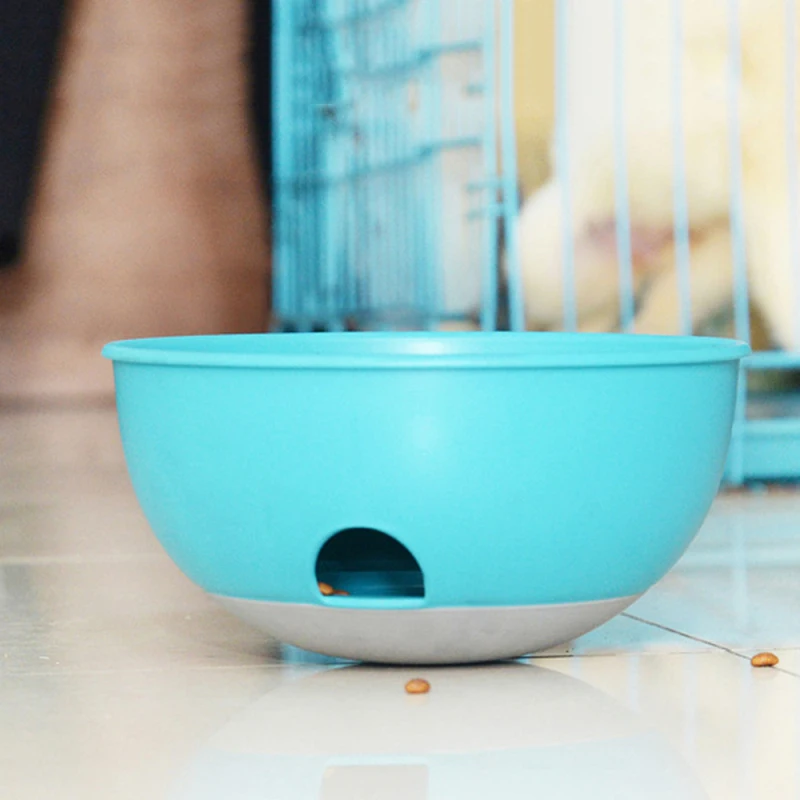 Полноавтоматическая Pet тренировка iq игрушки кошка собака Играя с дырявым миски для корма щенок дозатор корма для домашнего животного стеклянная бутылочка товары для домашних животных
