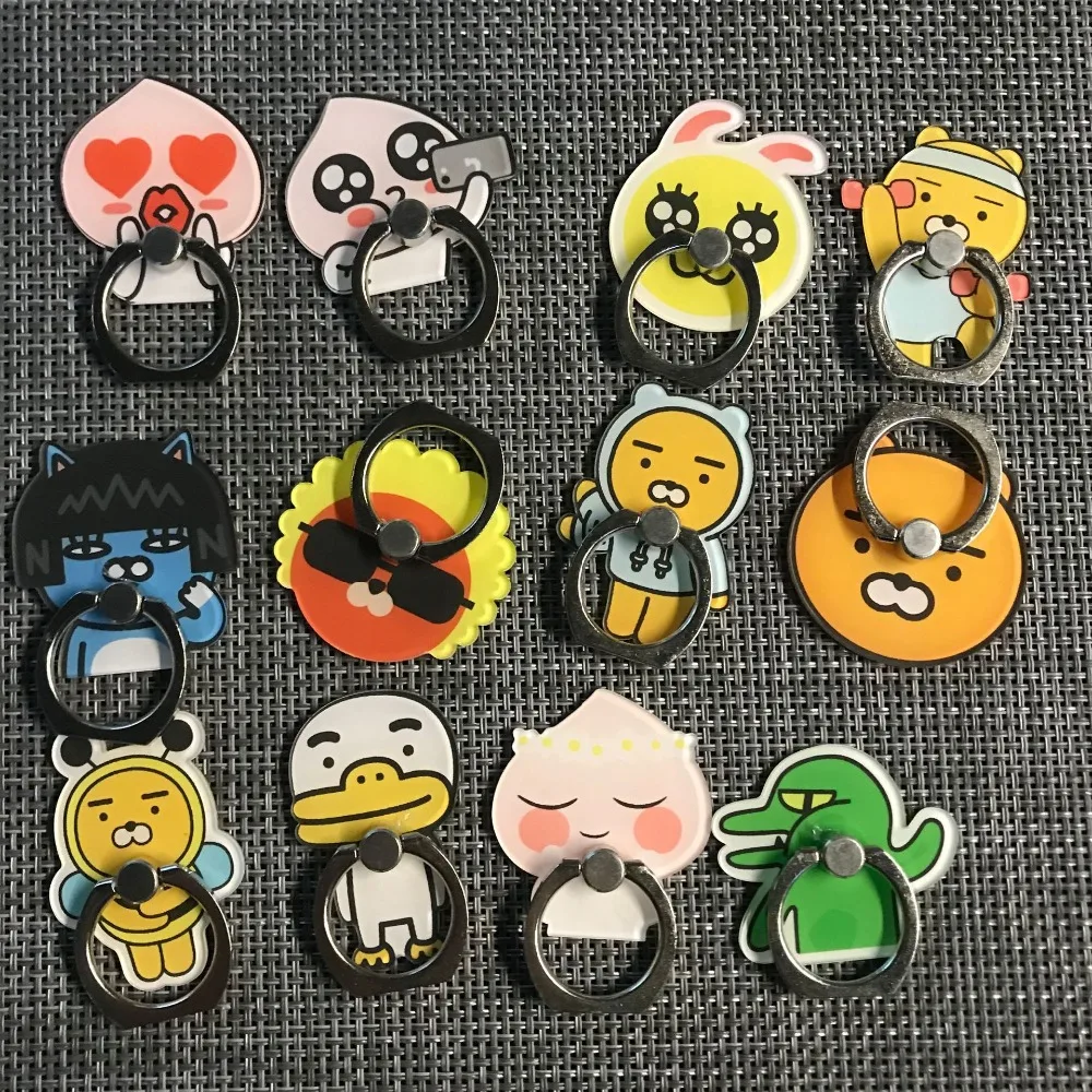 

Cute 1Pcs ryan Anti-fall Metal Finger Ring Mobile Phone Support action toy