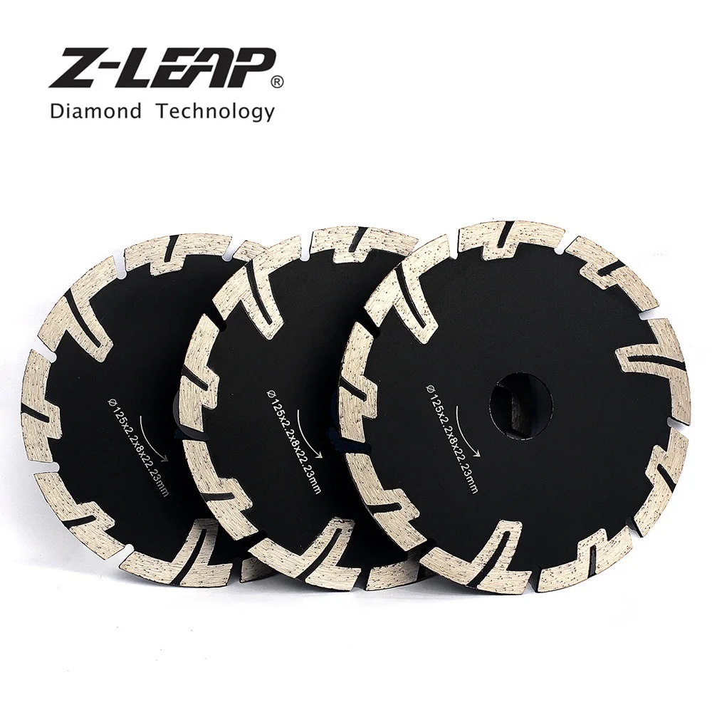 

Z-LEAP 3pcs 125mm Diamond Disk Cutting Wheel 5 Inch Turbo Rim Dry Wet Electrotool Circular Saw Blades For Cutting Granite