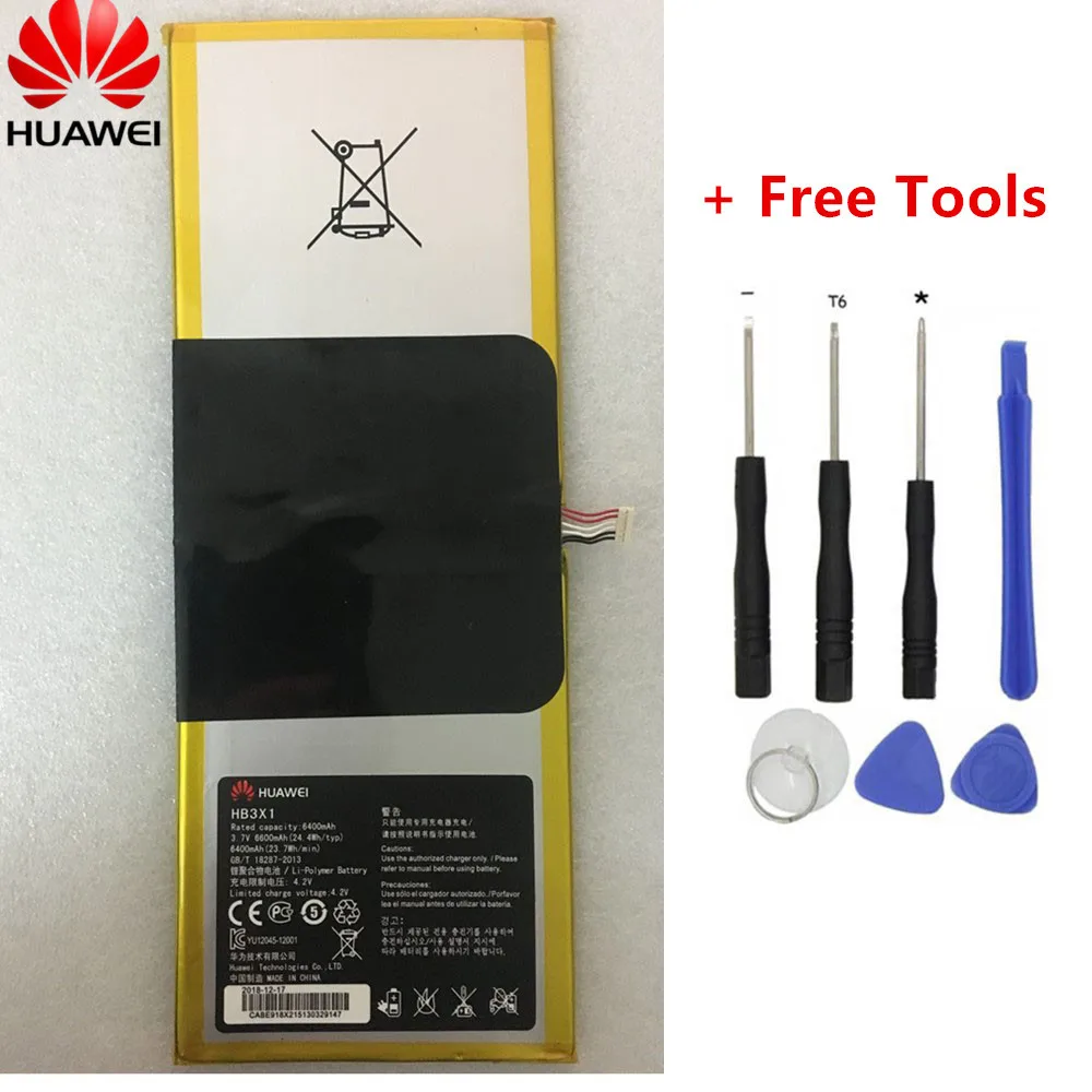 Huawei HB3X1 HB3484v3eaw 12 батарея 6400mAh Высокое качество для MediaPad 10 Link S10 201wa Tablet PC +
