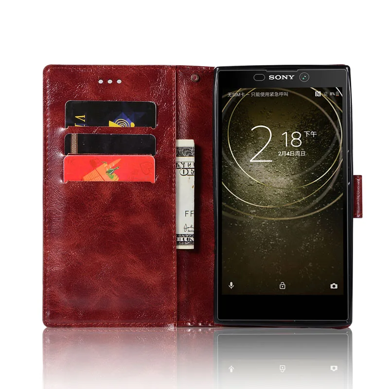 Чехол в стиле ретро для Sony Xperia L1 L2 Обложка G3311 G3312 G3313 H3311 H3321 H4311 кошелек кожаный