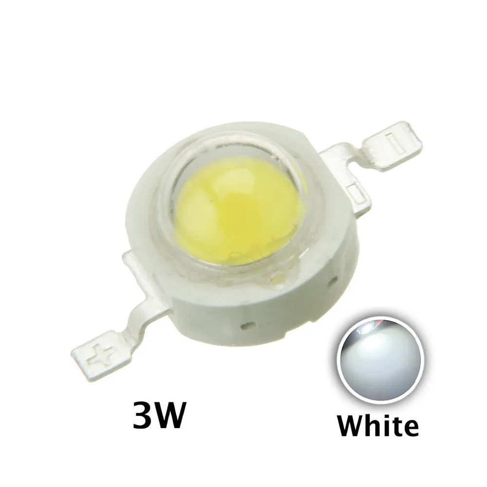 

Free shipping 50PCS 1W 3w High power LED Lamps white /warm white 30mil 45mil Chips high light lights High power