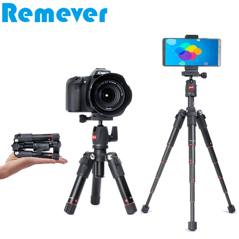 

Aluminum Alloy Mini Tripod with Ball Head for Gopro Canon Nikon DSLR Cameras Stand Tripod with Holder for iPhone Xiaomi Phones
