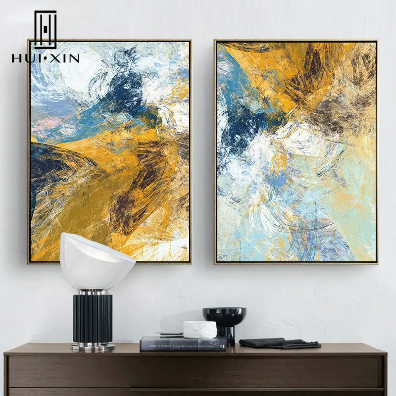 Abstract Modern Printing Ingeneous Use of Colors Creating Waterink