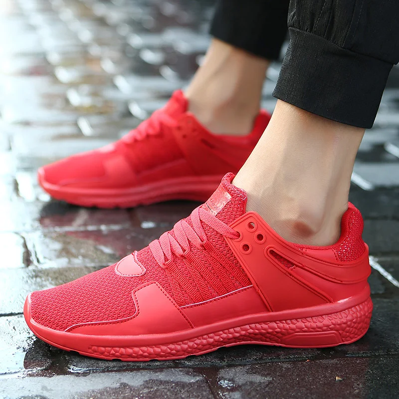 Haute Nouveau Mode Respirant Qualité Adulte Chaussures 67 À Rouge H29DYIWE