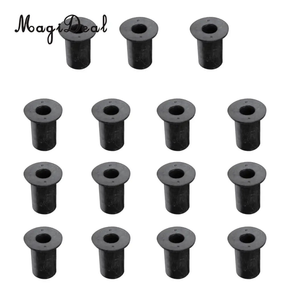 MagiDeal Heavy Duty 15Pcs Copper M5 Rubber Well Nuts Blind Fastener Fishing Kit for Canoe Rowing Boat Kayak Dinghy Acce 17x14mm