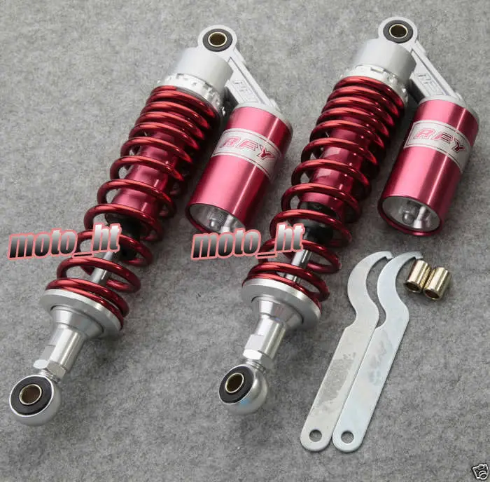 Universal 320mm 12.5&quot Motorcycle Rear Air Bushing Shock Absorbers Suspension for Honda TRX250R 450R 400ER Quad ATV Go Kart RED |