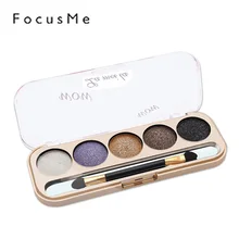 

FM 5Colors Eyeshadow Palette Shadow Palette Long-lasting Bright Shimmer hudas beauty Brush focallure sombra eye shadow sombras