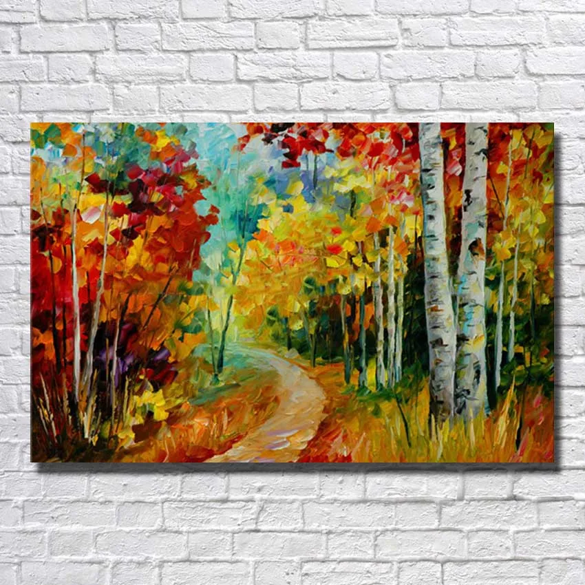 Nature scenery handmade landscape oil painting for living room wall decoration canvas idea picture