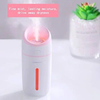 

320ML Humidifier Night Light Humidifier with Small Fan USB Mini Household Hydrating Diffuser Three in One drop Shipping