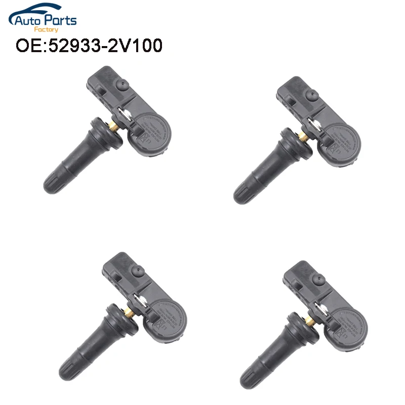 4 шт. новые шины датчики давления TPMS для hyundai Velostar Kia 52933-2V100 529332V100 52933 2V100 433 МГц