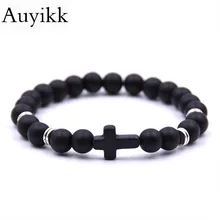 

Auyikk Jesus Cross Charms Bracelet Men Jewelry Bracelets & Bangles For women Gifts Pulseira Masculina Bileklik Pulseras