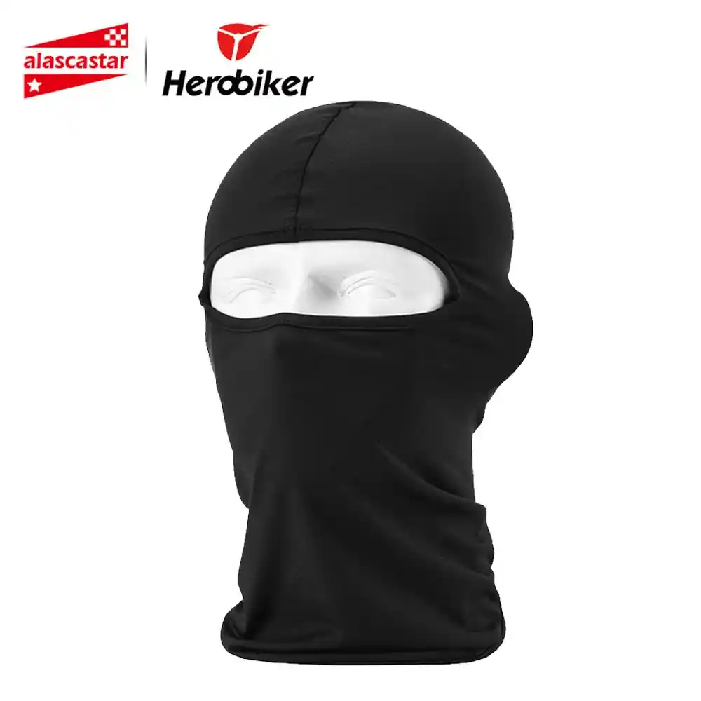 HEROBIKER новая мотоциклетная маска для лица Балаклава маска для лица байкер маска для лица мотоциклетная ветрозащитная лайкра мотоциклетная Маска Тушь мото - изображение