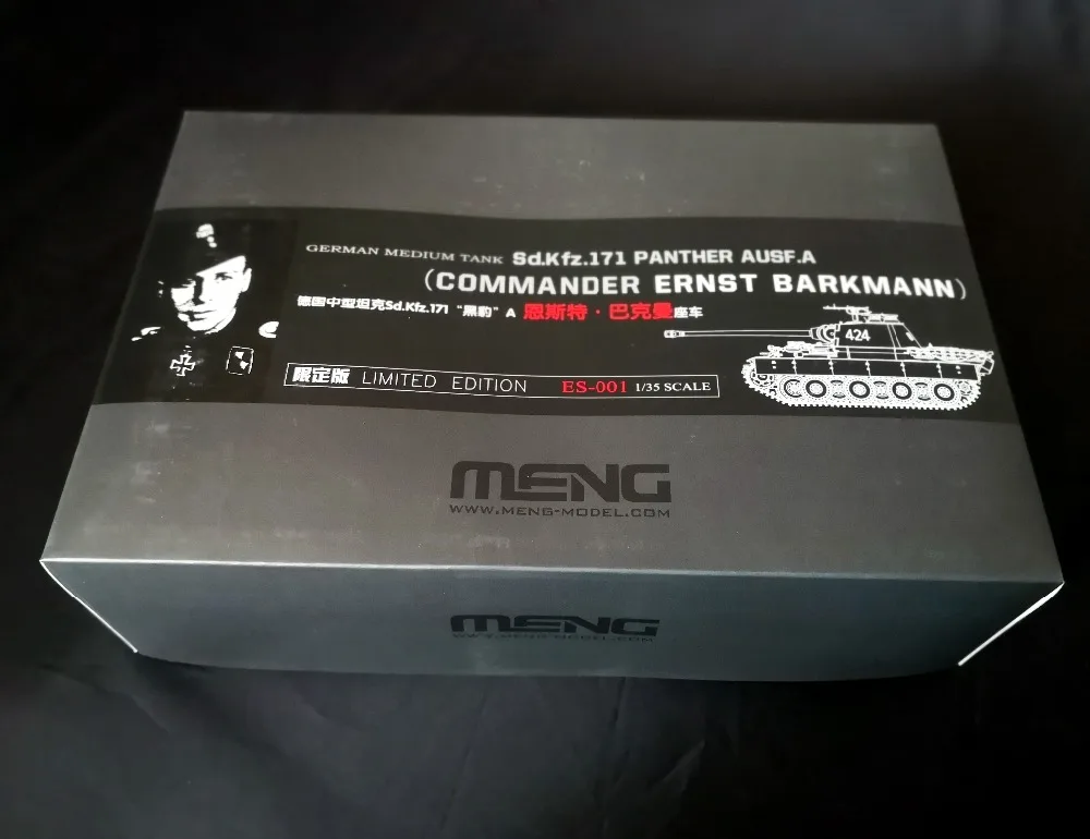 

IN STOCK [OMG] Military Model Meng ES-001 German Medium Tank Sd.Kfz.171 Panther Ausf. A Commander Ernst Barkmann