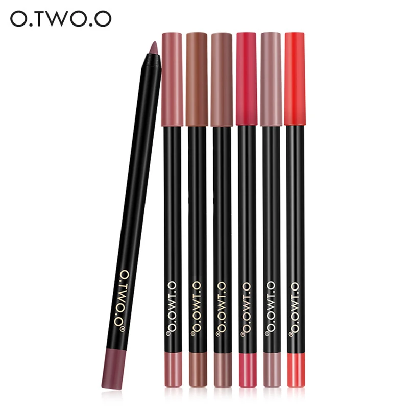 

O.TWO.O 12 Colors Lip Liner Lipstick Make Up Waterproof Long Lasting Lip Tint Lipstick Matte Velvet Lip Liner Pencil Cosmetics