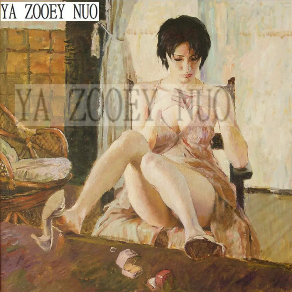 

YA ZOOEY NUO DIY Diamond Painting Cross Stitch Kit Decor gift Painting The Living Room embroidery Girl with a diamond ring KL800