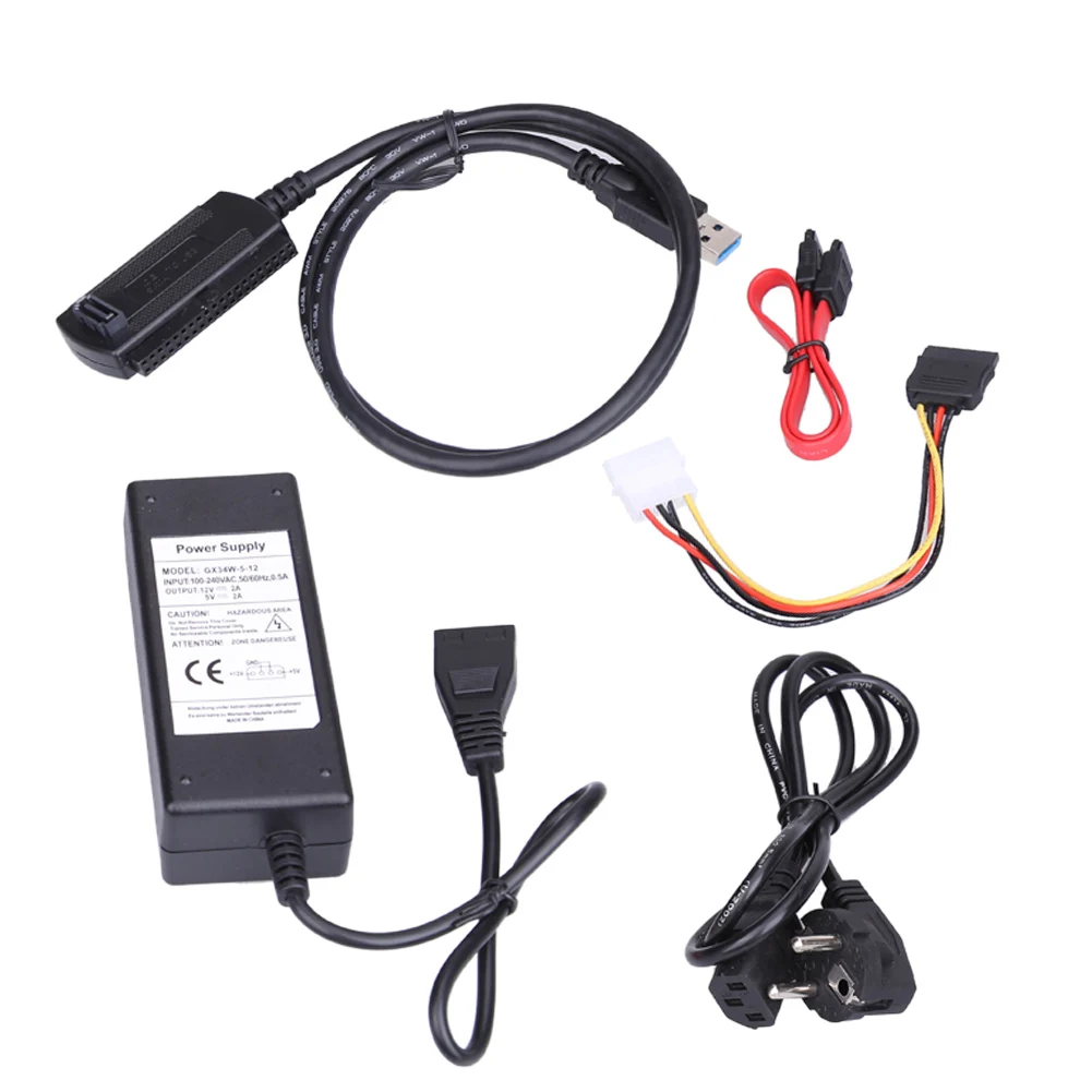 

USB3.0 USB2.0 To IDE/SATA Adapter Converter Cable Support 3TB 2.5/3.5 Inch Hard Disk Recorders 110 x 45 x 30mm
