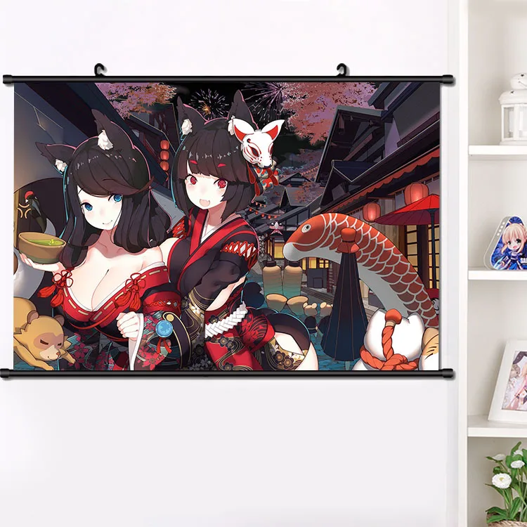 Azur Lane Prinz Eugen Japan Anime Wall Home Decoration Scroll Poster 90*60CM