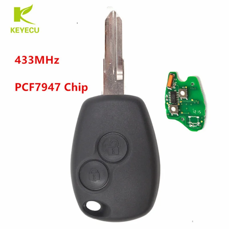 Запасной пульт дистанционного управления KEYECU 433 МГц чип PCF7947 необработанный
