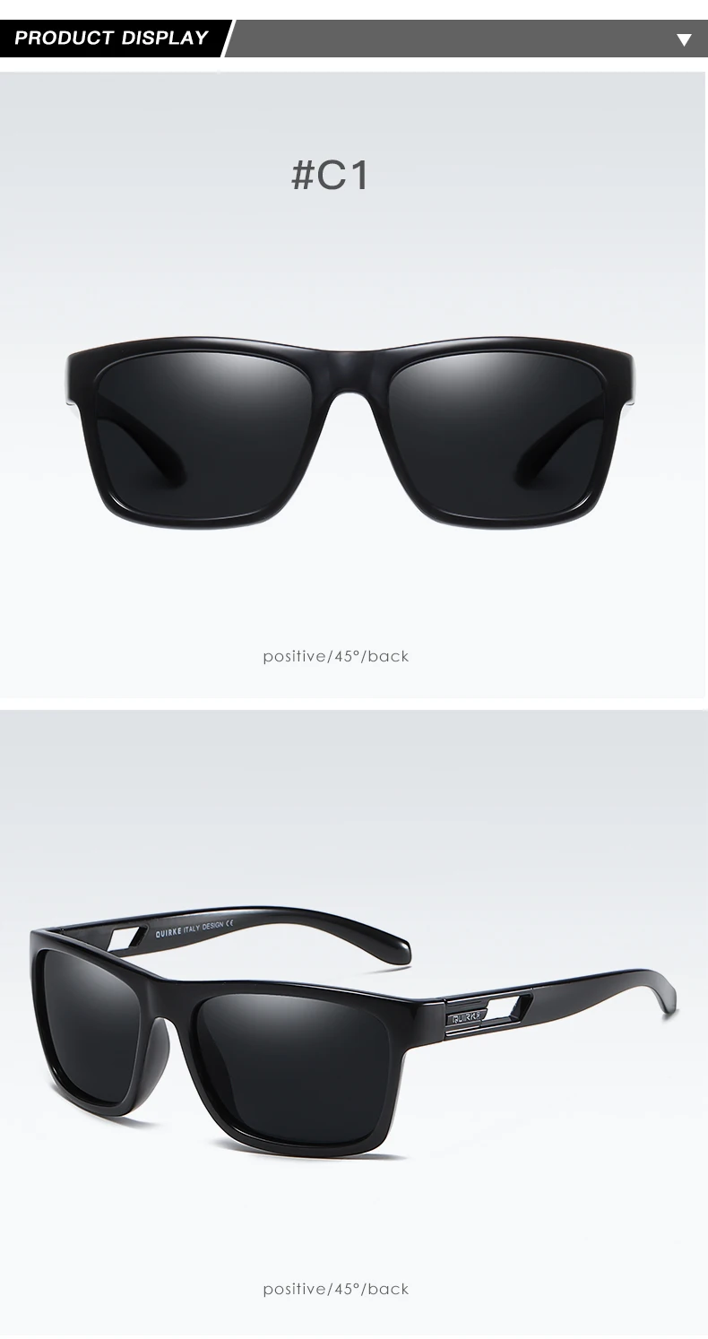 Quirke, мужские поляризованные солнцезащитные очки, женские, Ретро стиль, для вождения, солнцезащитные очки, прямоугольные оттенки, для мужчин, очки для ночного видения, Oculos masculino
