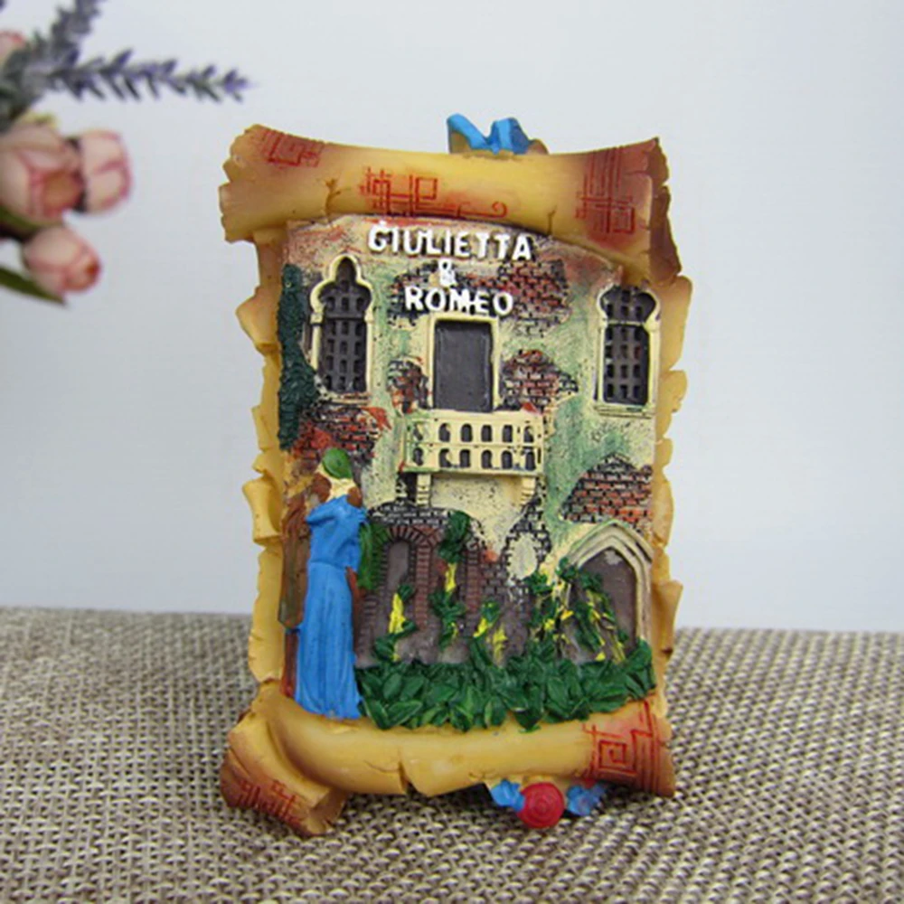 

Italy Verona Tourism Souvenir Fridge Magnets Home of Romeo & Juliet Refrigerator Magnetic Message Stickers Home Decor Decoration