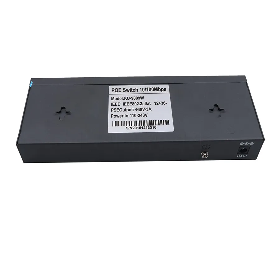 Switch de Rede para a Câmera Professional Portas 100 Mbps Ieee802.3af Poe Switch - Injector Power Over Ethernet ip Dispositivos Voip 1 Pcs 8 4 IEEE802.3af POE Switch Injector Power over Ethernet