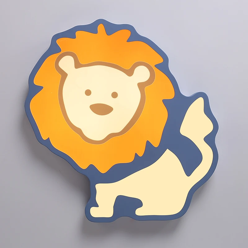 

LICAN Ceiling Lights for Kids Bedroom Cartoon Lion Boys Girls Ceiling Lamp Modern LED Animal Ceiling Lights Lamp for childre