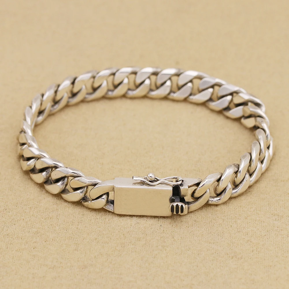 

199ZHAO Men Bracelets personality student Simple Domineering Retro S925 silver