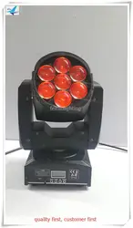 T-6pcs/lot с кейс Гуанчжоу завод питания привело мыть 7x12 Вт RGBW 4in1 Мини Увеличить перемещающаяся головка светодиодный свет диско