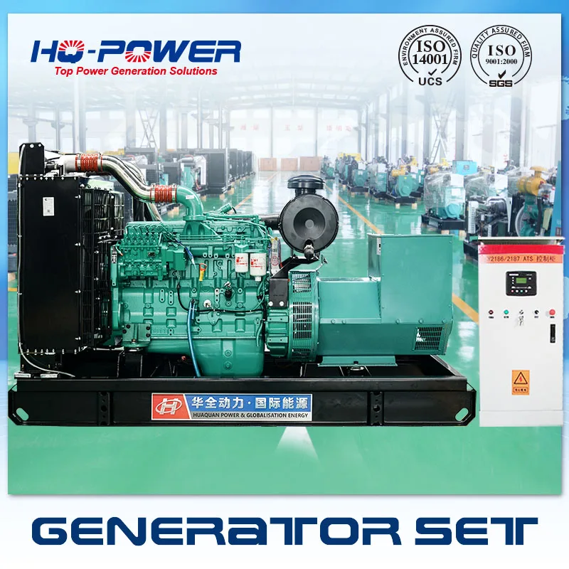 china factory 200kw self running fuel less generator with ATS