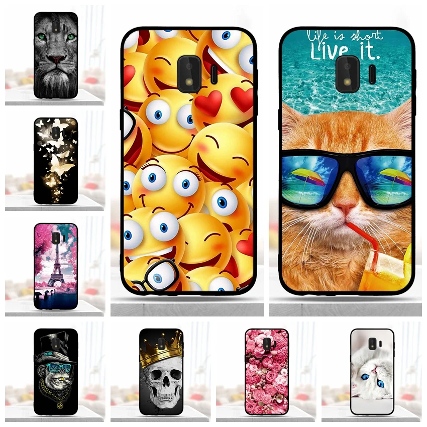 لسامسونج J2 النواة حالة الوفير الغطاء الخلفي لينة سيليكون لطيف الهاتف حقيبة لهاتف سامسونج غالاكسي J2 النواة 2018 J 2 SM-J260F j260F J260