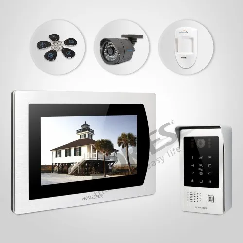 

HOMSECUR 7" Wired Video Door Phone Intercom System+Voice Message for House/Flat BC091+BM717-S
