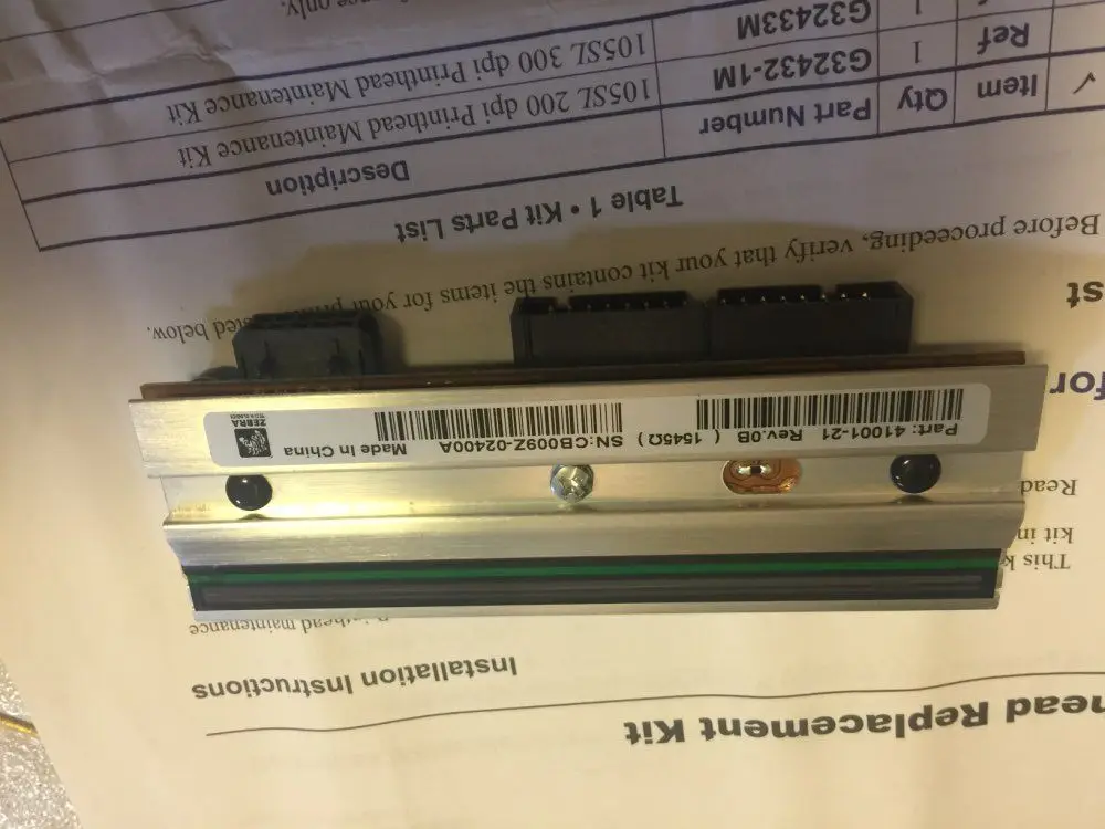 

Новинка 100%, брендовая печатающая головка Zebra, печатающая головка Zebra 105SL 300 dpi OEM G32433M L