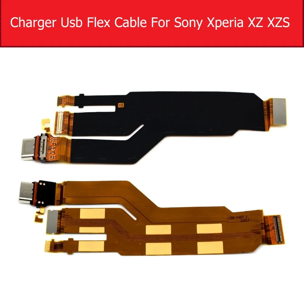 Зарядка через usb гнездо Нижняя плата для Sony Xperia XZ/XZS/XZ Premium XZ1/XZ1 компактный мини Зарядное устройство док-станции с портом Модуль гибкий кабель