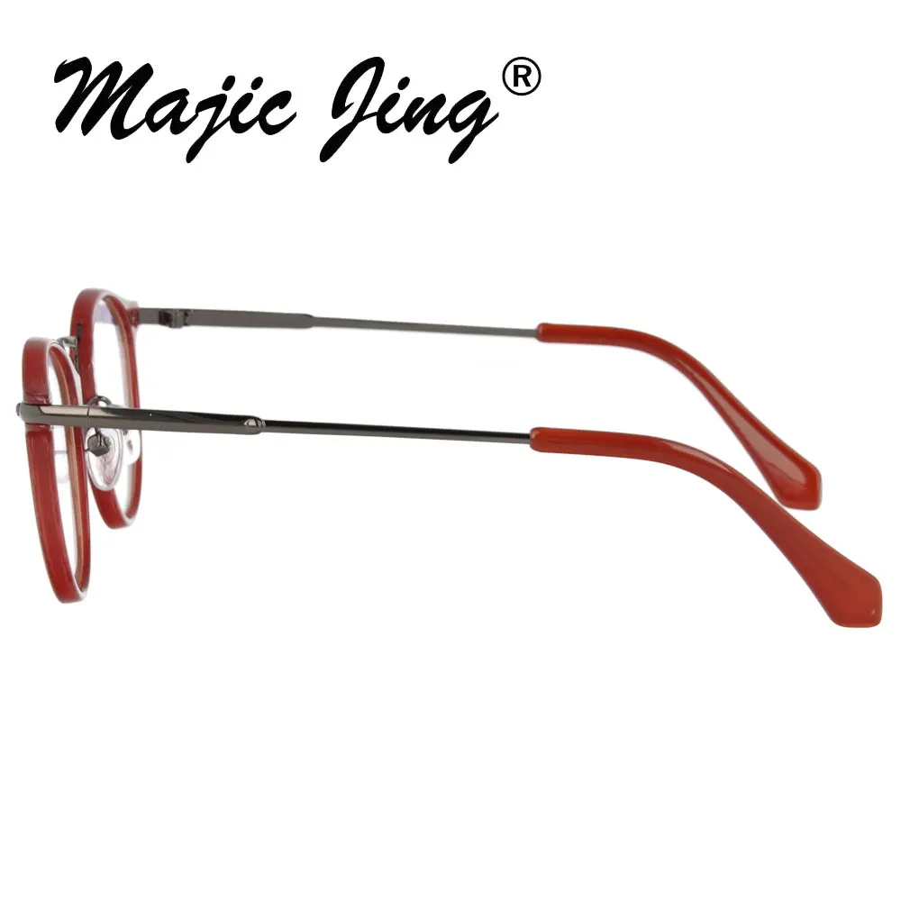 Magic Jing круглые пластиковые Rx Оптический очки по рецепту очки для близорукости очки для женщин 2929