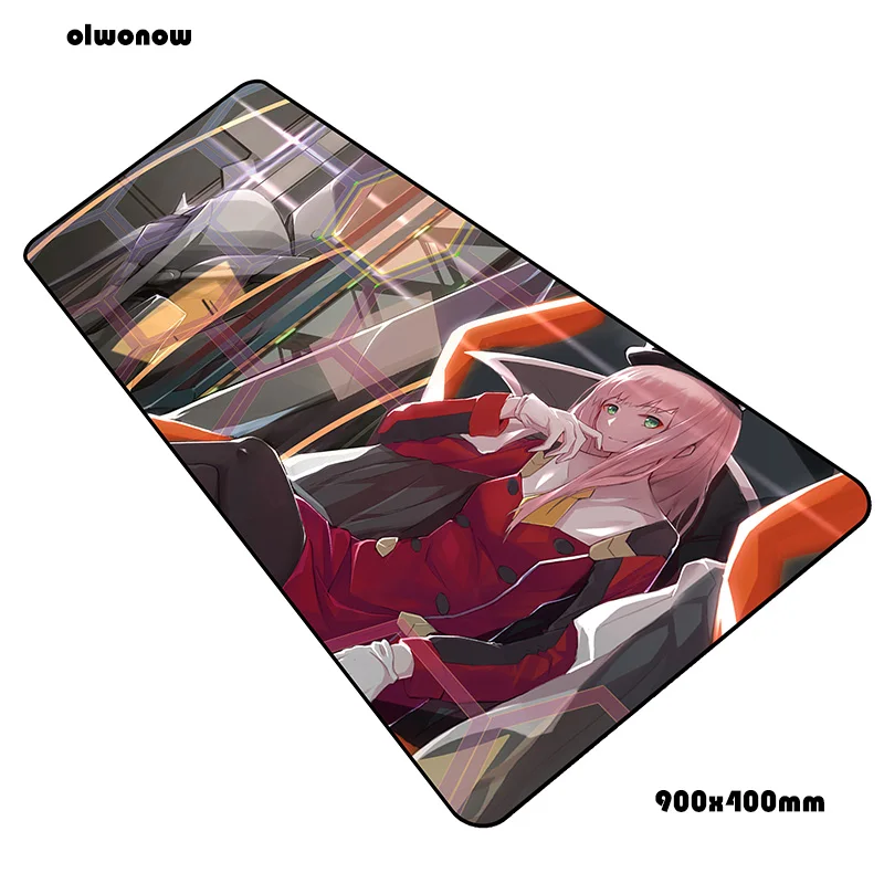 Коврик для мыши darling in the franxx padmouse 900x400x3 мм, игровой коврик для мыши, классный коврик для мыши, игровой стол, восхитительный коврик для мыши, ПК