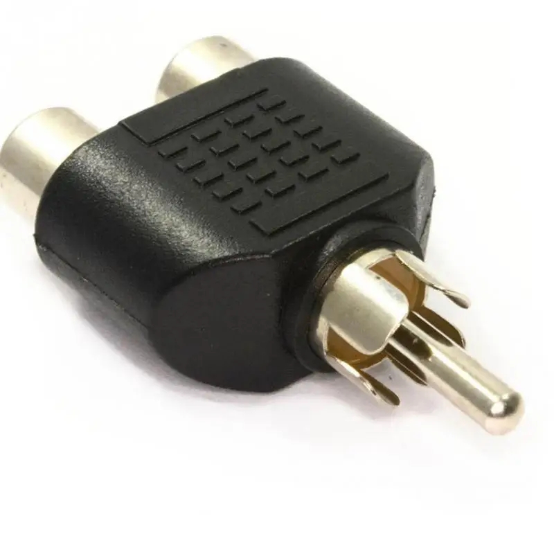 

RCA Phono Y Splitter Adapter Connector 2 x Female to 1 x Male Audio Video