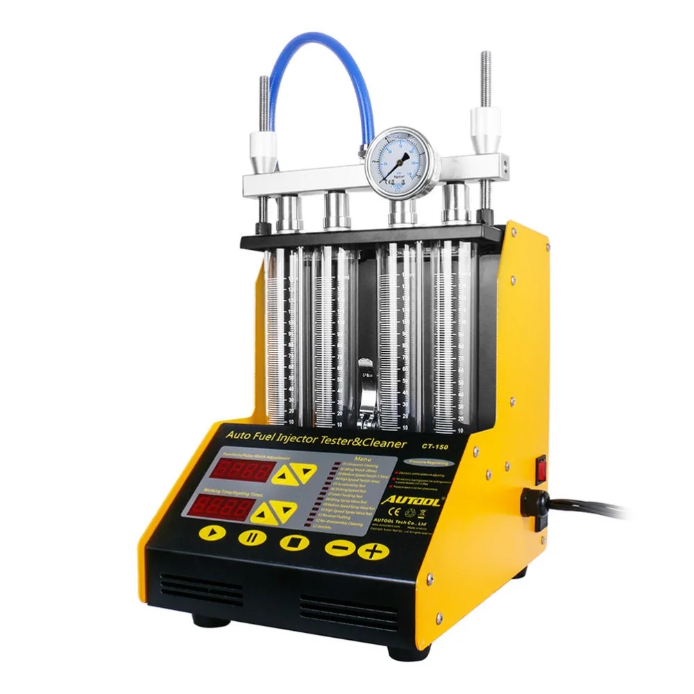 AUTOOL CT 150 4 Cylinder Ultrasonic Fuel Injector Cleaner Tester 220V