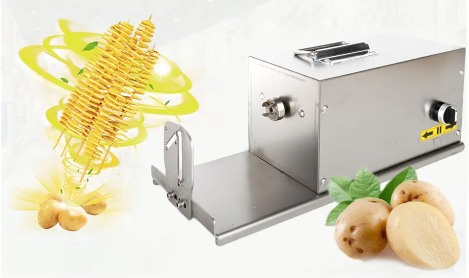 Perfect Twister Potato Tornado Slicer Machine Automatic Spiral Cutter Vegetable slicer Twister Food Processor 110/220v Potato Cutter CE 1