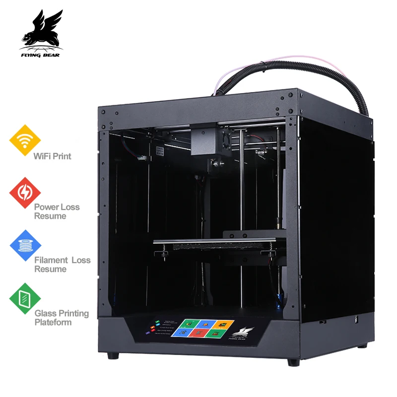 New Design Flyingbear-Ghost 3d Printer full metal frame High Precision 3d printer kit imprimante impresora glass platform wifi New Design Flyingbear-Ghost 3d Printer full metal frame High Precision 3d printer kit imprimante impresora glass platform wifi