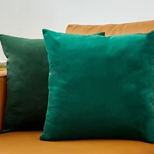 Зеленые подушки бархатные Роскошные диванные декоративные Funda Cojin 45*45 см Наволочки для гостиной домашний декор Almofadas современный