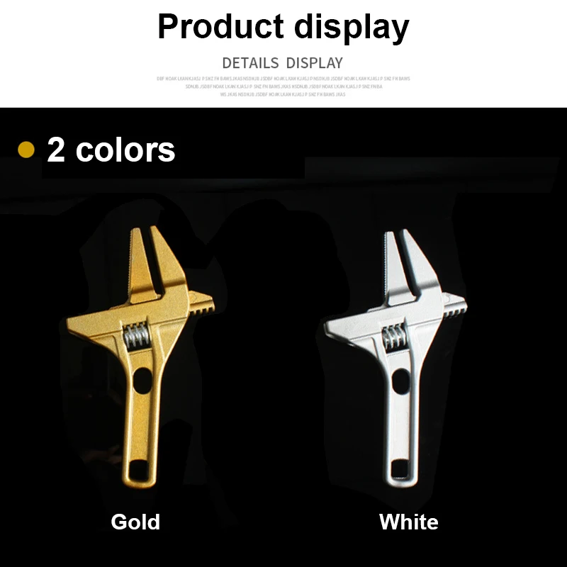 

Adjustable Wrench Short Shank Large Openings Wrench Alloy Repair Tools for Bathroom Sewer SKD88