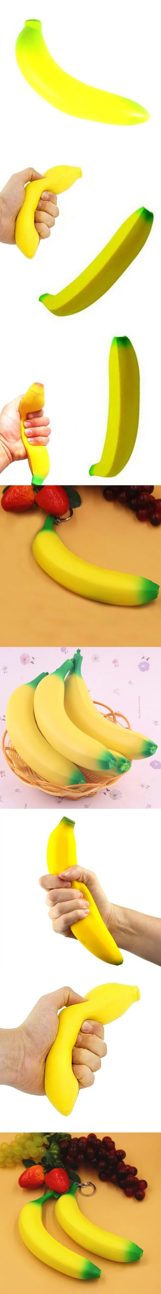 Squeeze банан Непоседа Игрушка Супер замедлить рост моделирование фрукты мягкий крем Ароматические хлеб забавная игрушка подарок для СДВГ