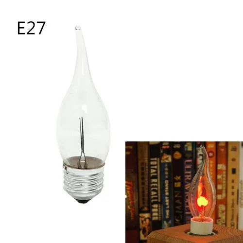10 шт. светодиодная лампочка эдисона E14 E27 3 Вт C35 огнеупорное освещение винтажный