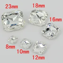 Камни квадратные с 8 углами кристаллические кристаллы камней стеклянные цветные бусины Серебристые отожженные отлично подходит для мобильного телефона Чехол Diy Скрап заказ